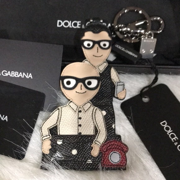 Dolce & Gabbana Leather Keychain/Bag Charm - Picture 4 of 11